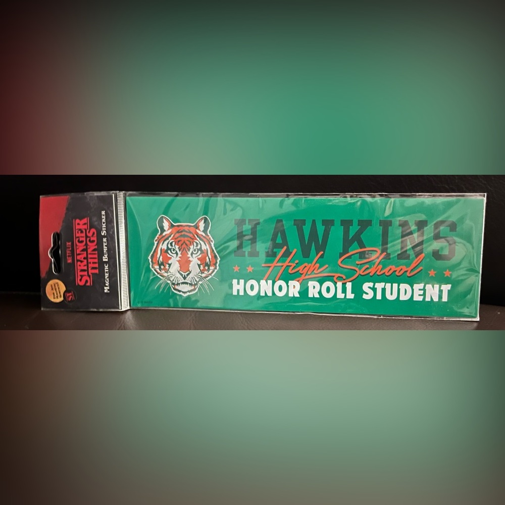 NEW Stranger Things Magnetic Bumper Sticker - Hawkins High School Honor Roll